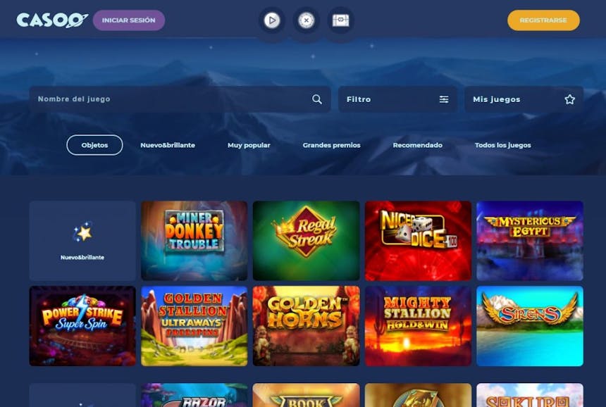 Juegos de casino de Casoo