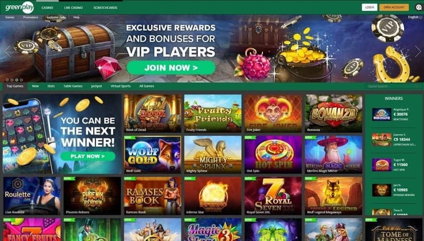 Juegos de casino de Greenplay