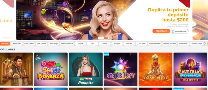 Juegos de casino de Netbet