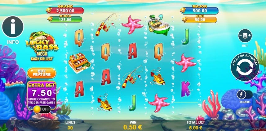 lucky bass mega cash collect slot