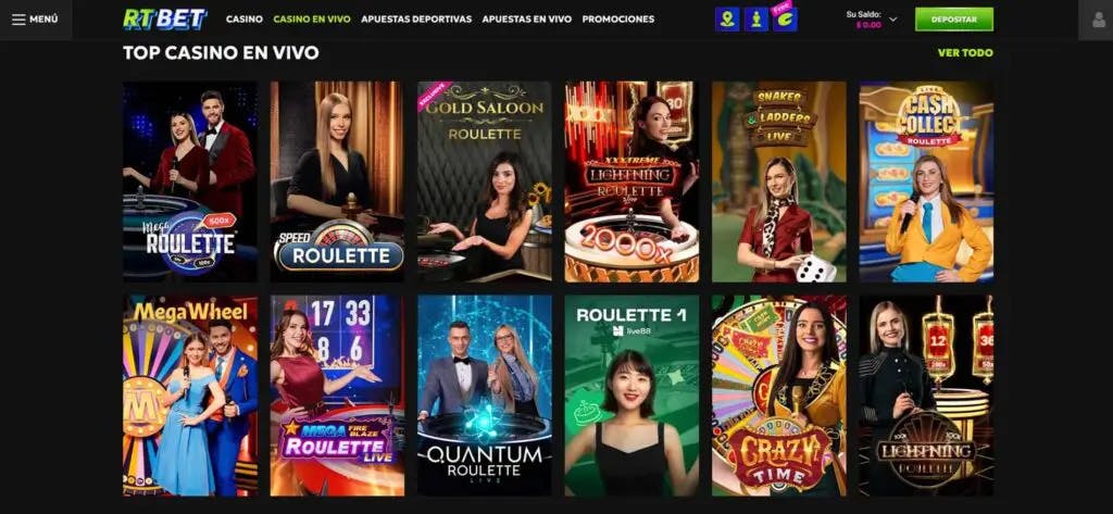 rtbet casino juegos en vivo